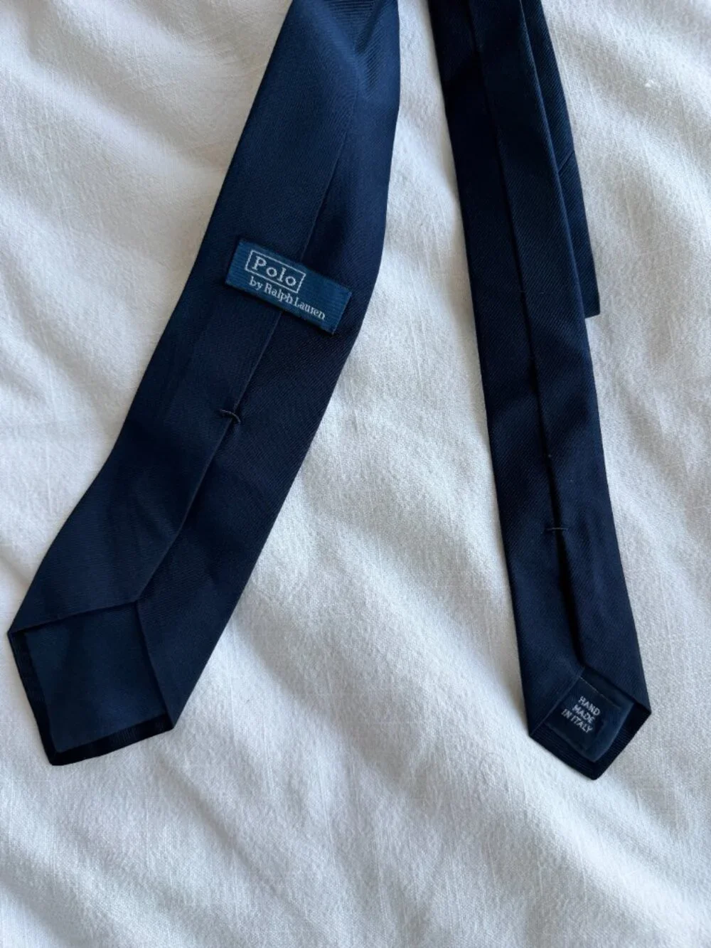 Men's Polo Ralph Lauren Silk Repp Narrow Navy Tie